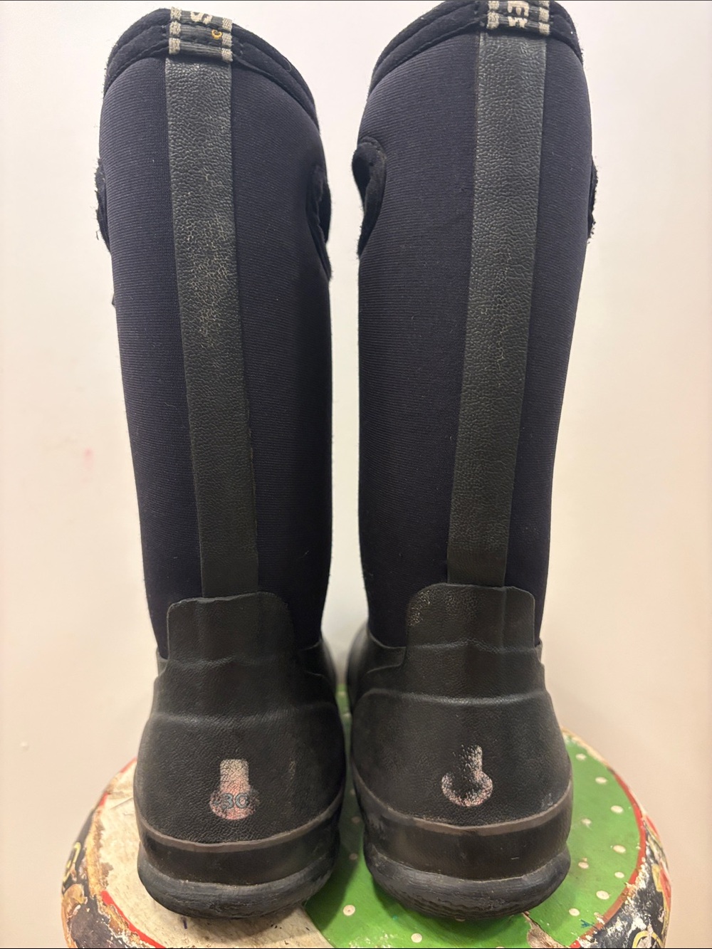Bogs Kids Black Waterproof Tall Rain Boots - Picture 4 of 6